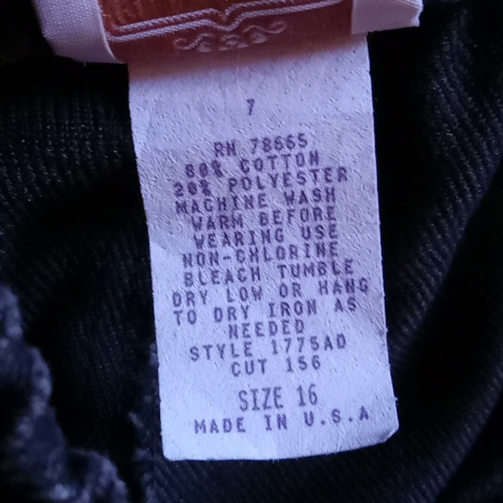 Pams Closet Black Denim Pants - Picture 8 of 8